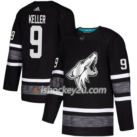 Mænd NHL Arizona Coyotes Trøje Clayton Keller 9 Sort 2019 All-Star Adidas Authentic